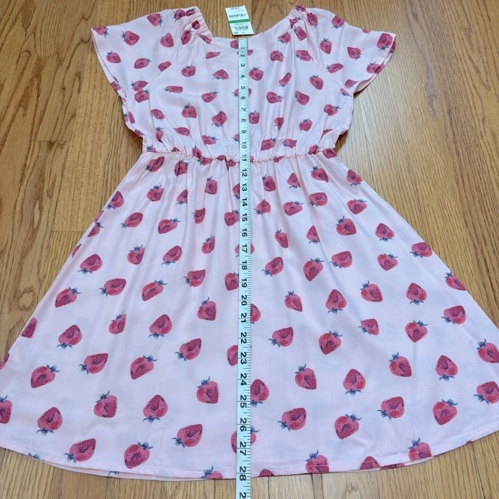 Epic Threads big kids girls novelty pink strawberry pullover peasant dress
